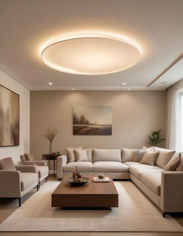 Deep Cleaning Furnished Living Room